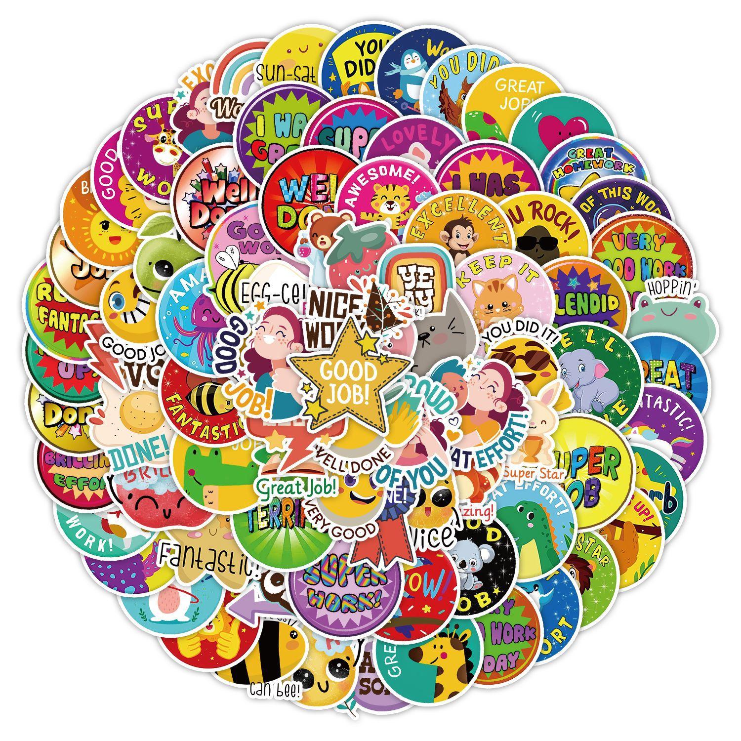 100 Student Reward Stickers Mobile Phone Computer Water Cup Decoration Stickers Waterproof Creative Notebook Hand Note Stickers
100 Student Reward Stickers Mobile Phone Computer Water Cup Decoration Stickers Waterproof Creative Notebook Hand Note Stickers
