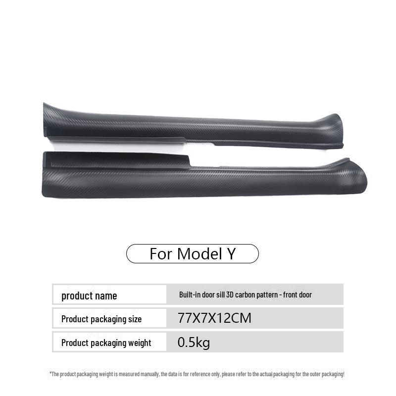 Дверные пороги с карбоновым узором для Tesla Model Y – передние и задние педали Welcome
Дверные пороги с карбоновым узором для Tesla Model Y – передние и задние педали Welcome
