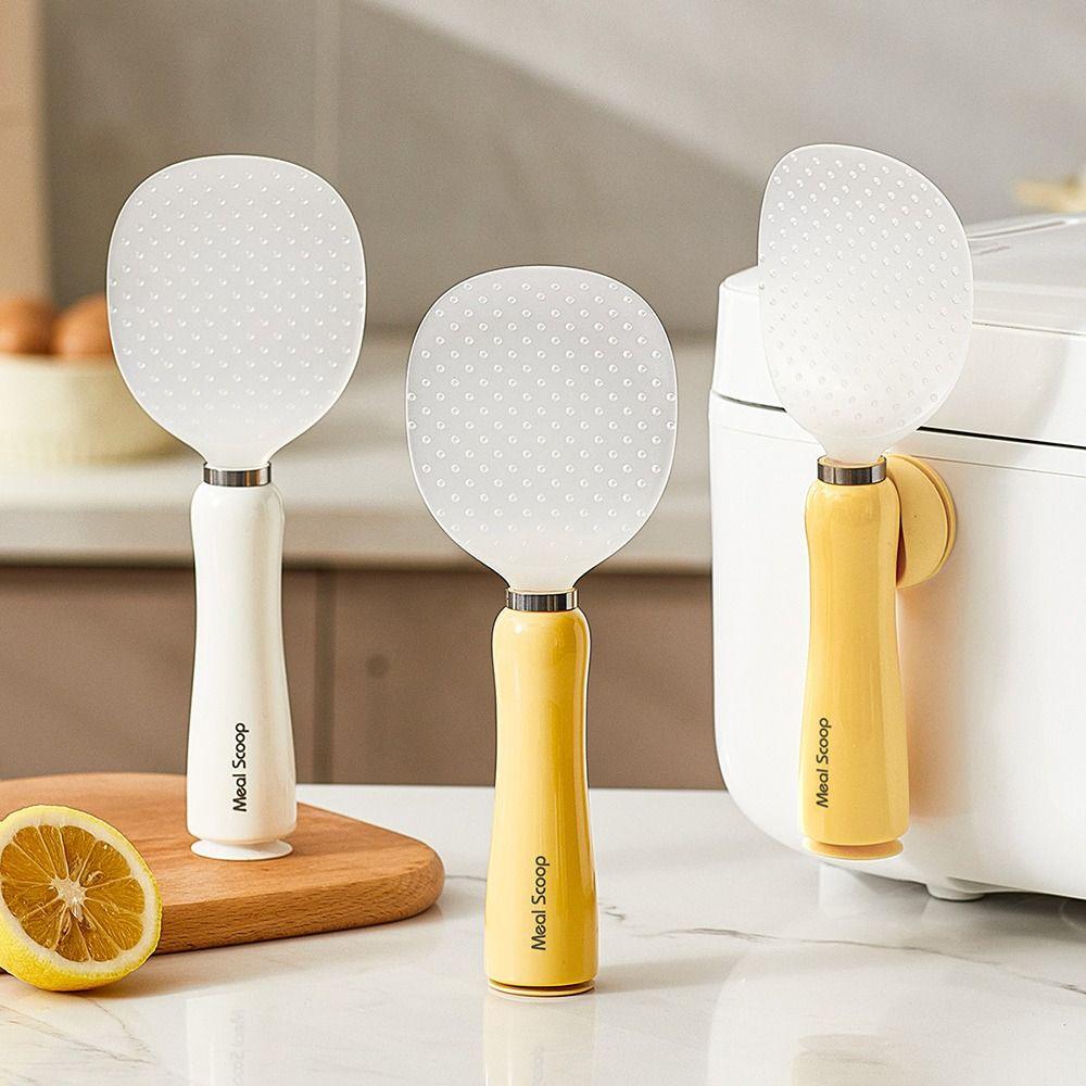 Thickened Standing Rice Spoon Durable Rice Shovel Creative Canteen Serving spoon Kitchen Tools Yellow-A
Thickened Standing Rice Spoon Durable Rice Shovel Creative Canteen Serving spoon Kitchen Tools Yellow-A