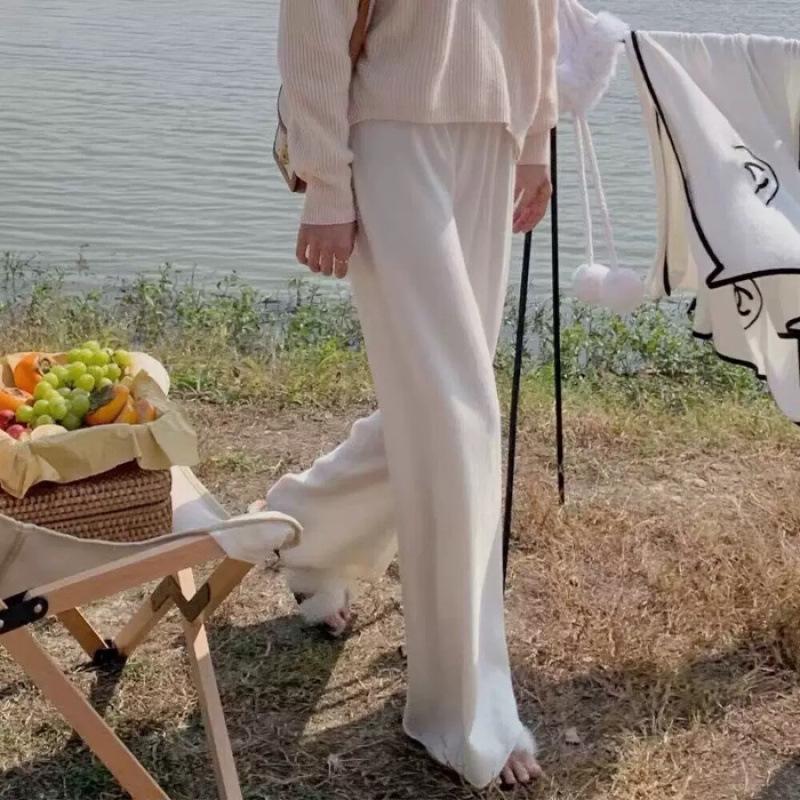 Spring & Summer Loose Knit Sweater Wide-Leg Floor-Length Pants One Size
Spring & Summer Loose Knit Sweater Wide-Leg Floor-Length Pants One Size