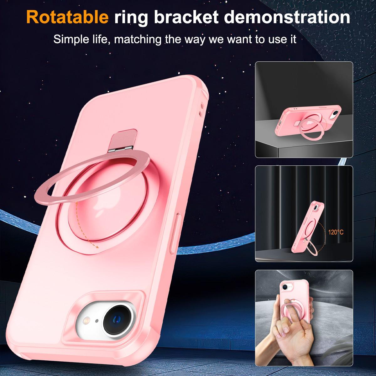 For iPhone 16e Case Compatible with MagSafe Ring Holder Kickstand TPU+PC Phone Cover Purple
For iPhone 16e Case Compatible with MagSafe Ring Holder Kickstand TPU+PC Phone Cover Purple