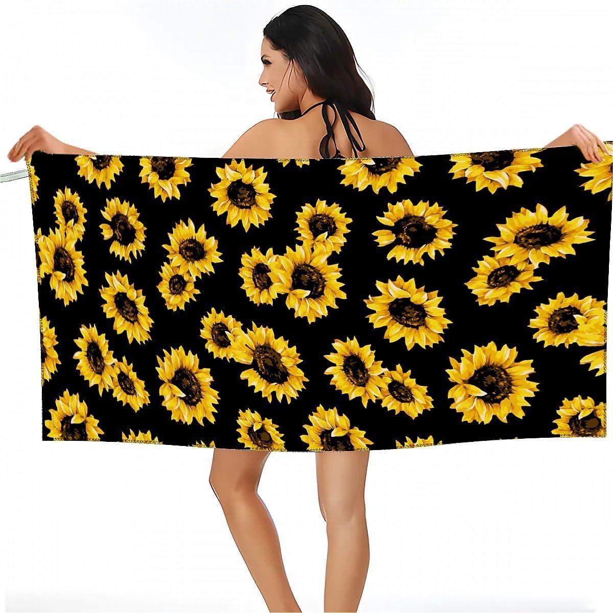 Sunflowers pattern Beach Towel for Family stuffs friend Gift Quick-Dry Sand free For Bath Yoga Beach Camping Swimming GYM Travel W30*H60(CM)
Sunflowers pattern Beach Towel for Family stuffs friend Gift Quick-Dry Sand free For Bath Yoga Beach Camping Swimming GYM Travel W30*H60(CM)