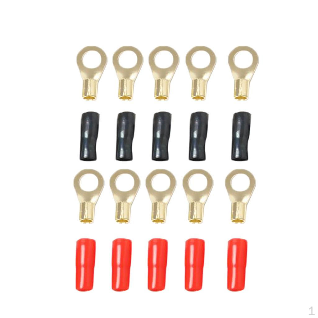 5 Pairs 8 AWG Wire Connectors Assortment Crimp Ring Terminals
5 Pairs 8 AWG Wire Connectors Assortment Crimp Ring Terminals