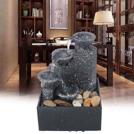 Пейзаж столешницы ремесла смолы формы дисплея фонтана реалистический эстетический для офиса 
Пейзаж столешницы ремесла смолы формы дисплея фонтана реалистический эстетический для офиса