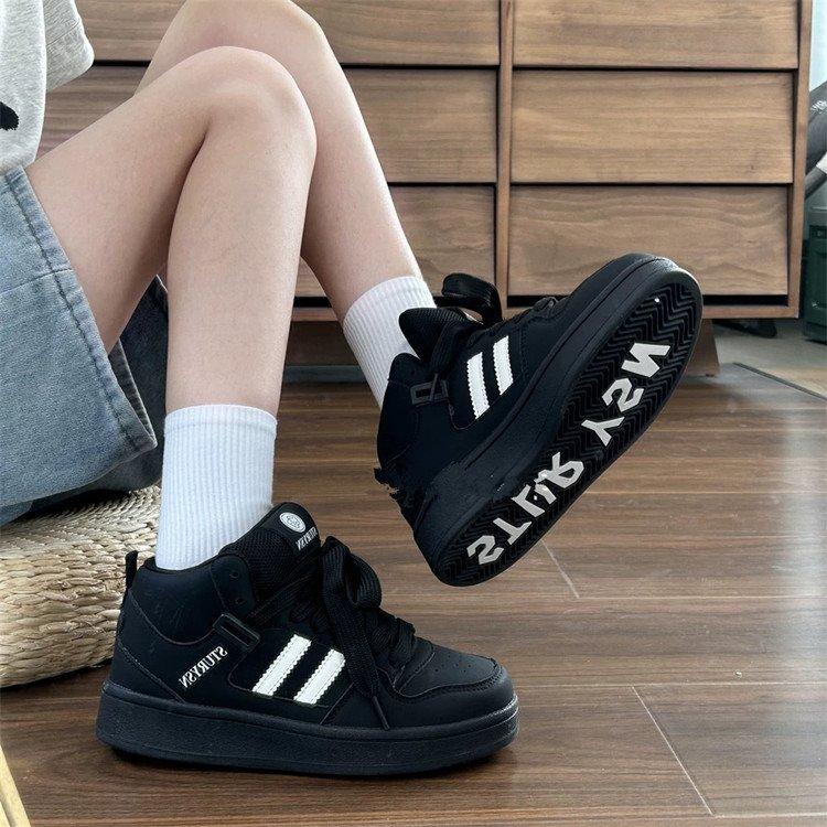 2024 осень-зима высококачественные черные и белые спортивные туфли с высоким берцем, подходящие по цвету для женщин, универсальные повседневные туфли для уличной стрельбы 40
2024 осень-зима высококачественные черные и белые спортивные туфли с высоким берцем, подходящие по цвету для женщин, универсальные повседневные туфли для уличной стрельбы 40