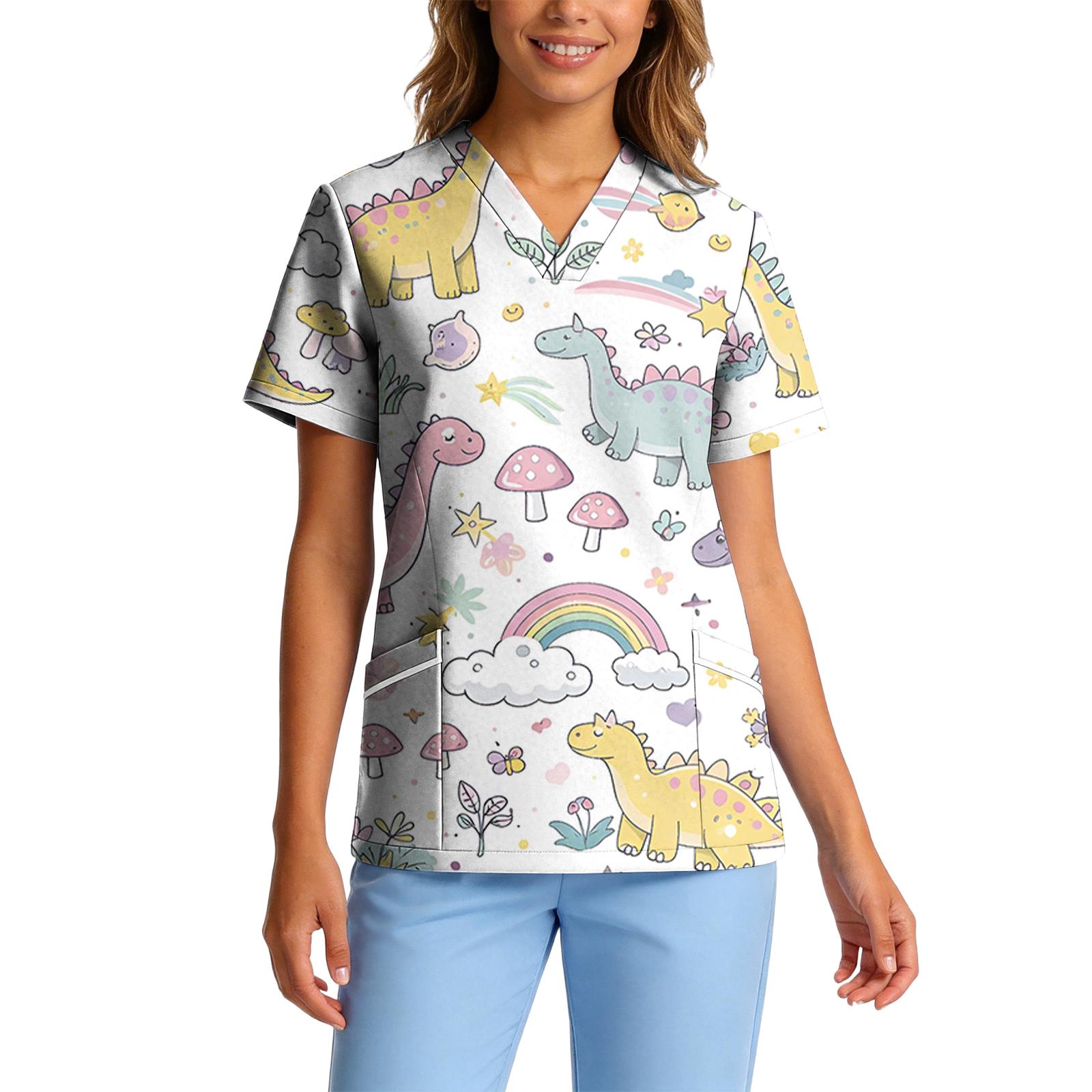 Women s Stretch Quick-Dry V-Neck Short Sleeve Workwear Top with Animal Print & Pockets XXL
Women s Stretch Quick-Dry V-Neck Short Sleeve Workwear Top with Animal Print & Pockets XXL