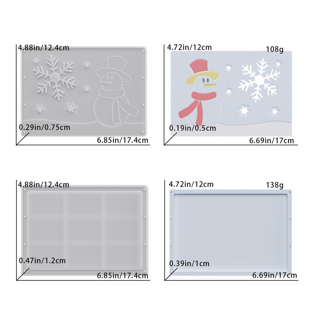 Silicone Money Holder Mold 2 Pieces Stencils Sock Snowman Snowflake Christmas Money Envelope Mold For Plaster Resin Clay
Silicone Money Holder Mold 2 Pieces Stencils Sock Snowman Snowflake Christmas Money Envelope Mold For Plaster Resin Clay