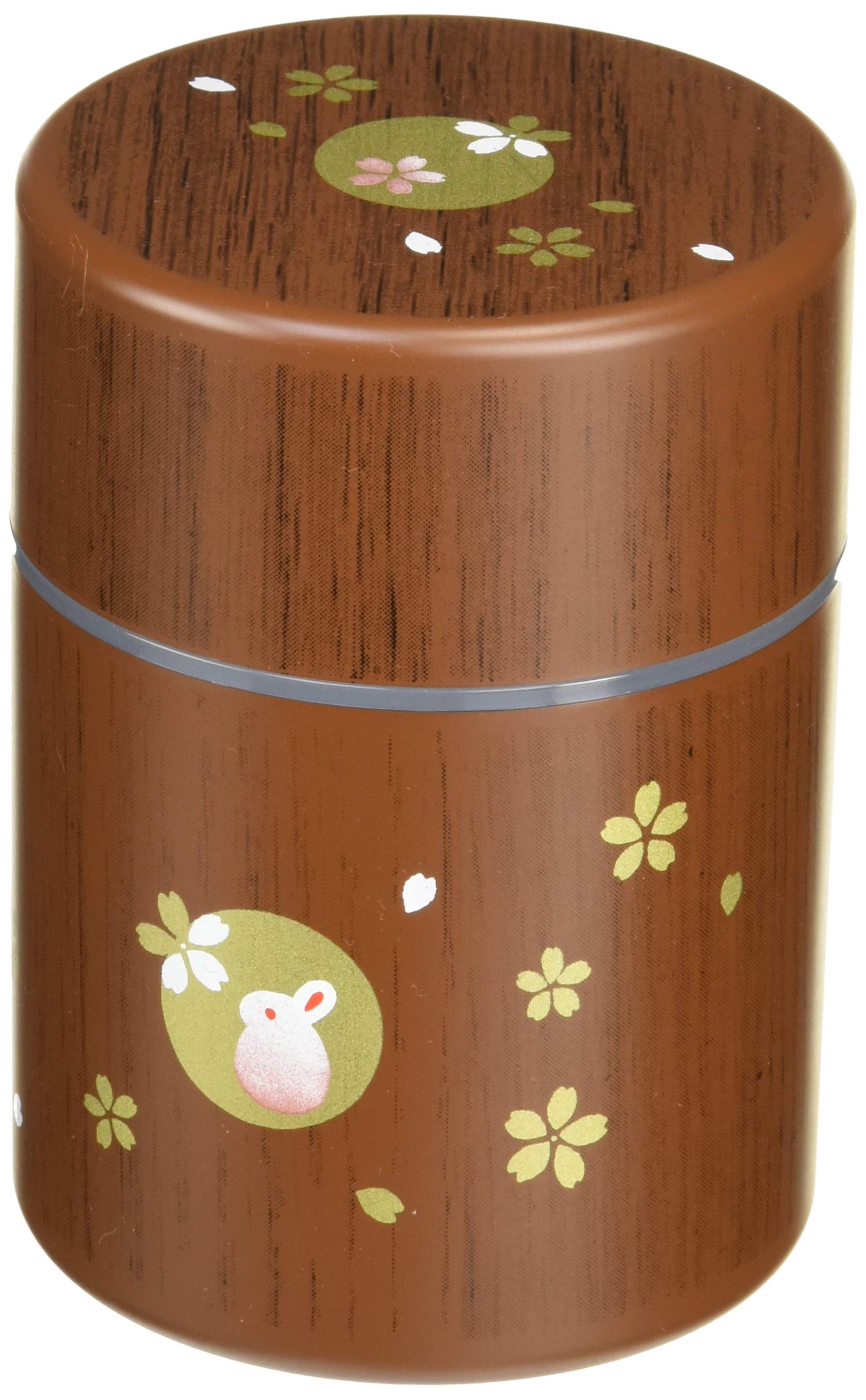 Tatsumiya Small Round Tea Caddy with Wood Grain Stamp Rabbit Design (56897)
Tatsumiya Small Round Tea Caddy with Wood Grain Stamp Rabbit Design (56897)