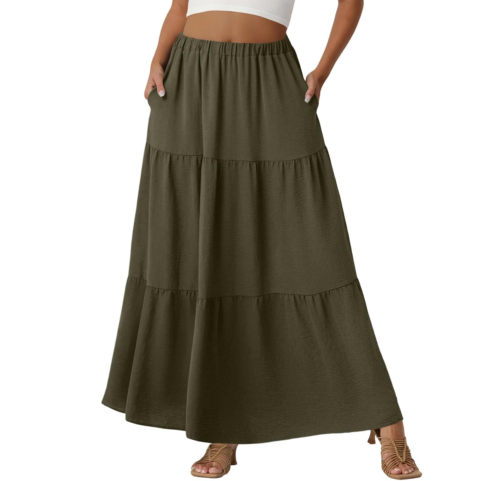 Women s Casual High Waist Drawstring A-line Skirt Color Skirt With Pockets M
Women s Casual High Waist Drawstring A-line Skirt Color Skirt With Pockets M