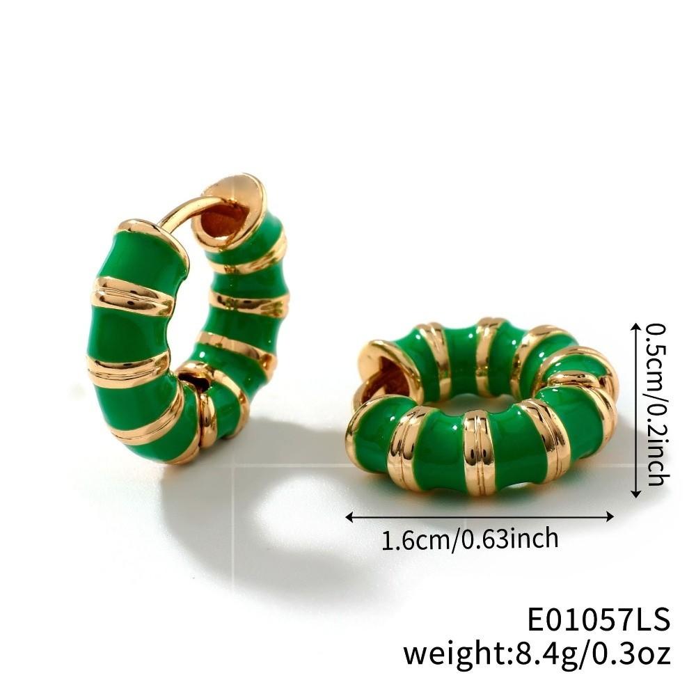 Exquisite Korean Style Earrings Simple Colorful Enamel Oil Jewelry Bohemia Dripping Oil Cute Round Small Hoop Gift зелёный
Exquisite Korean Style Earrings Simple Colorful Enamel Oil Jewelry Bohemia Dripping Oil Cute Round Small Hoop Gift зелёный