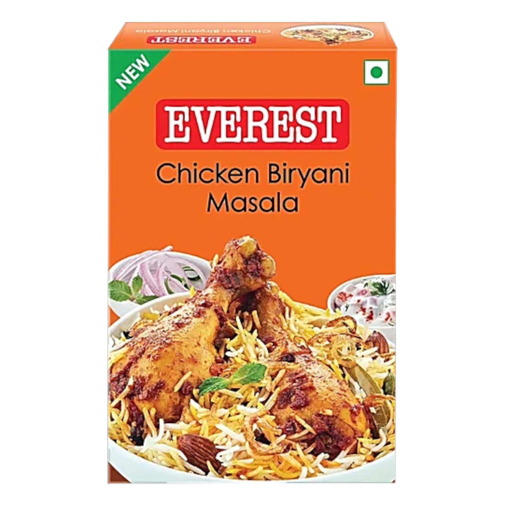 Everest Chicken Biryani Masala 50 g Pack Of 1 Aromatic Spice Mix For Flavorful Home Cooking And Delicious Biryani Dishes
Everest Chicken Biryani Masala 50 g Pack Of 1 Aromatic Spice Mix For Flavorful Home Cooking And Delicious Biryani Dishes