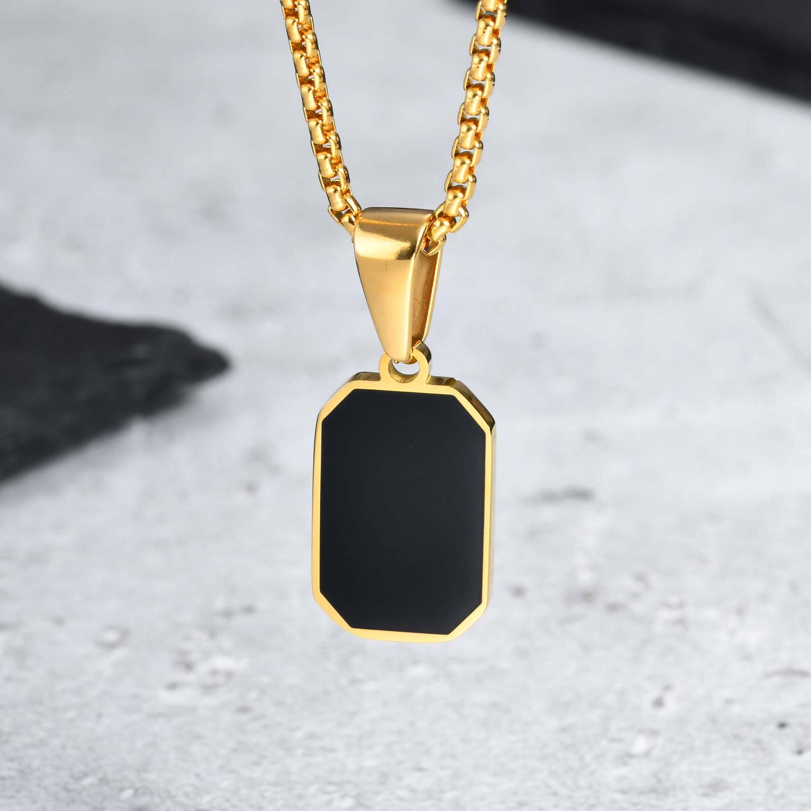 Casual Mens Geometric Square Necklaces,Black Enamel Rectangle Pendant with Rope Box Long Chain Collar,Stylish Zircon Gifts 60cm
Casual Mens Geometric Square Necklaces,Black Enamel Rectangle Pendant with Rope Box Long Chain Collar,Stylish Zircon Gifts 60cm