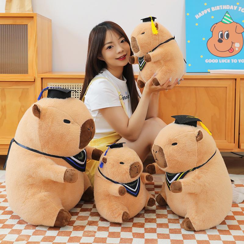 Dr. Capybara Plush Doll in Hat - Stuffed Animal, Graduation Souvenir Gift 35cm 0.4kg синий
Dr. Capybara Plush Doll in Hat - Stuffed Animal, Graduation Souvenir Gift 35cm 0.4kg синий