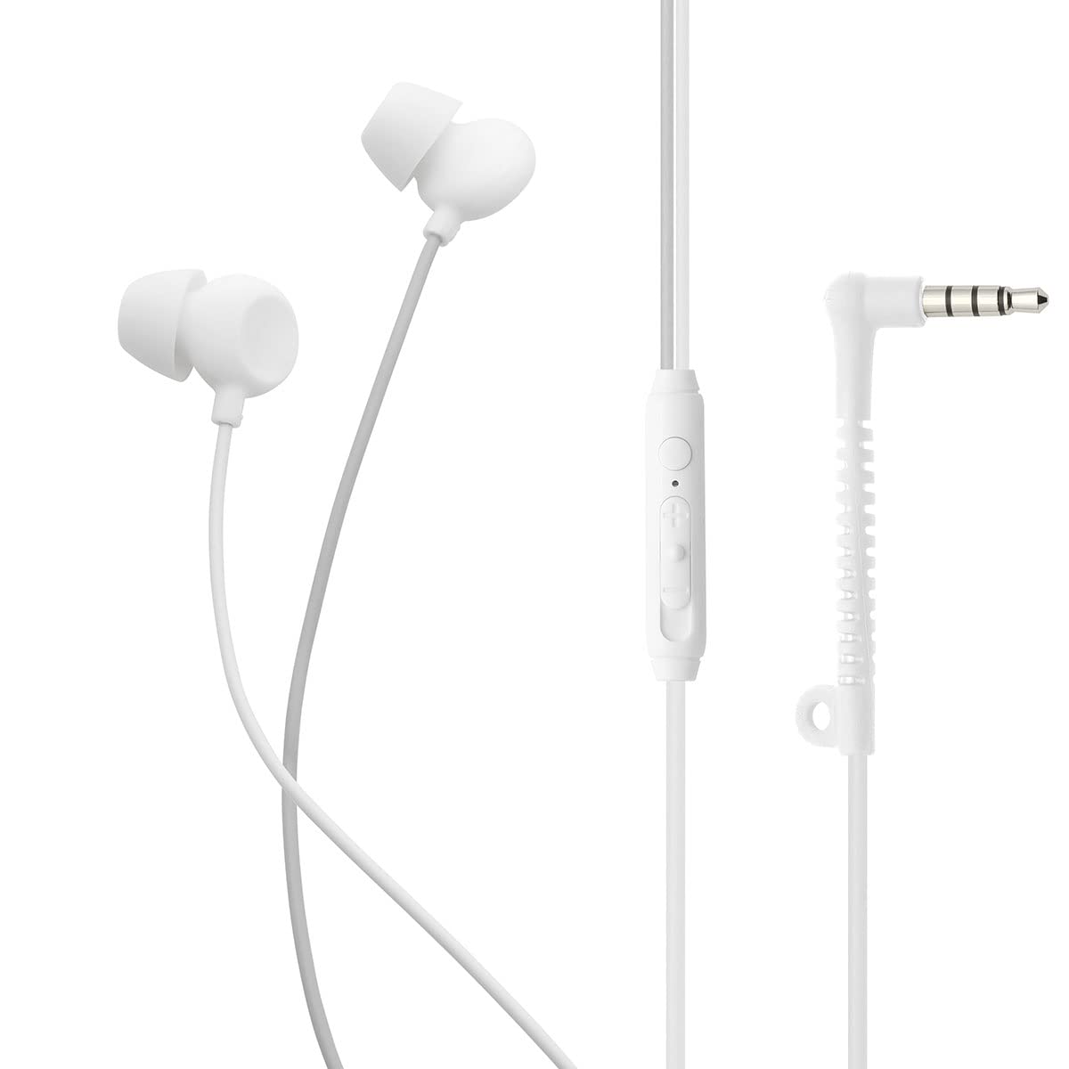 Sleeper Loop Earphones Silicone Unibody Remote Sleeping Headphones Volume High Resolution Compatible ADV. Microphone/Slide (White) білий
Sleeper Loop Earphones Silicone Unibody Remote Sleeping Headphones Volume High Resolution Compatible ADV. Microphone/Slide (White) білий
