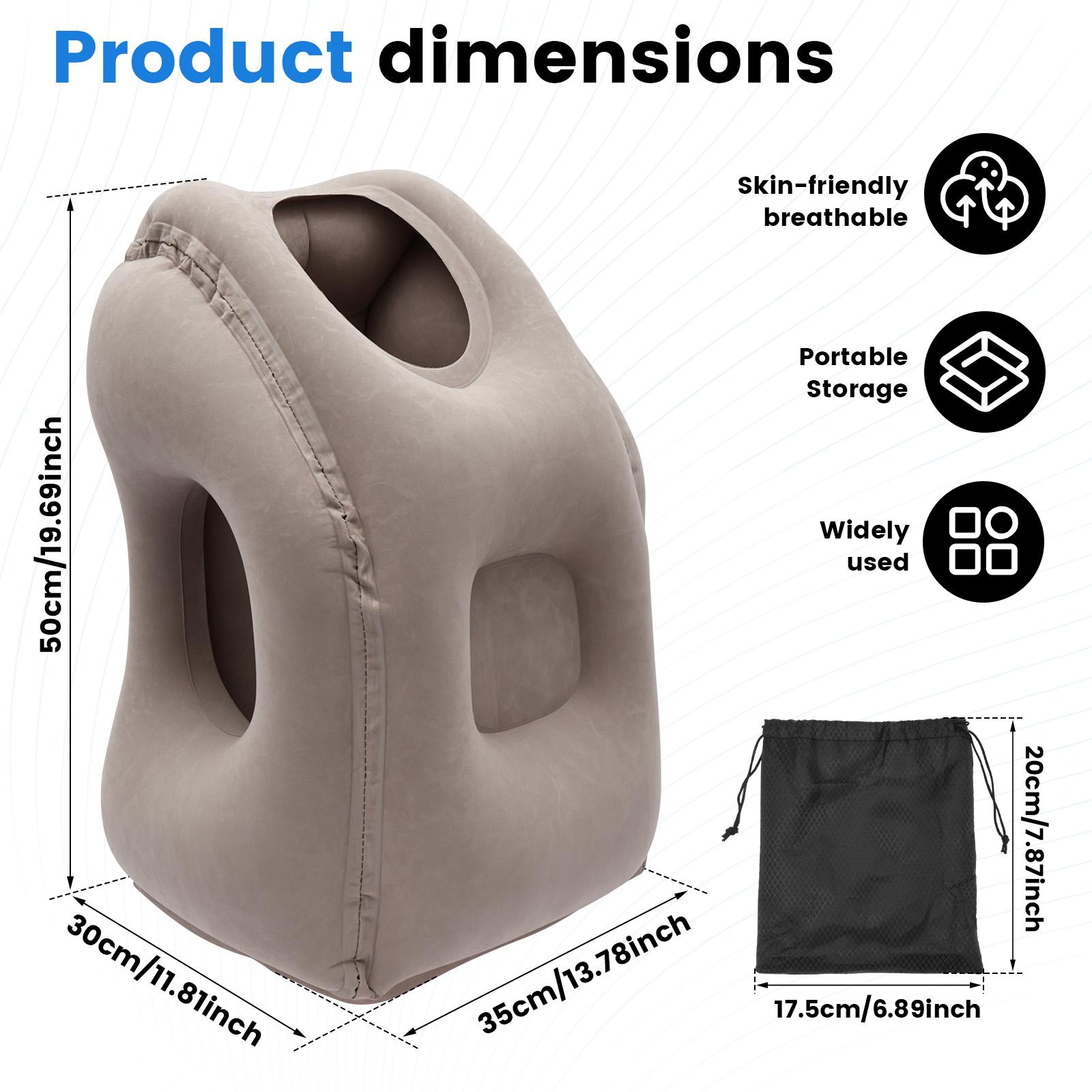 Inflatable Travel Pillows Portable Foldable Inflatable Sleeping Pillow with Storage Bag Airplane Neck Pillow Office Nap Pillows
Inflatable Travel Pillows Portable Foldable Inflatable Sleeping Pillow with Storage Bag Airplane Neck Pillow Office Nap Pillows