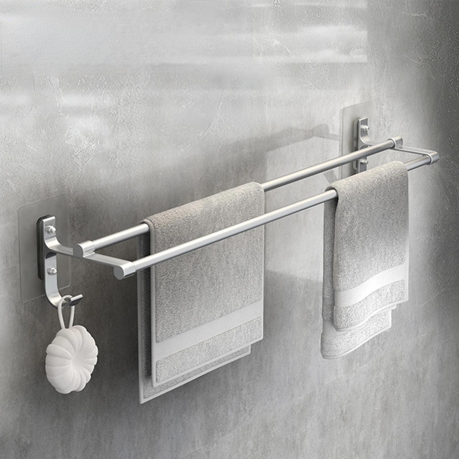 Bathroom Hand Towel Rack Towel Holder Wall Mount No Drill Mount 40/50cm Towel Bar Aluminium Double Bar 2 Tier
Bathroom Hand Towel Rack Towel Holder Wall Mount No Drill Mount 40/50cm Towel Bar Aluminium Double Bar 2 Tier