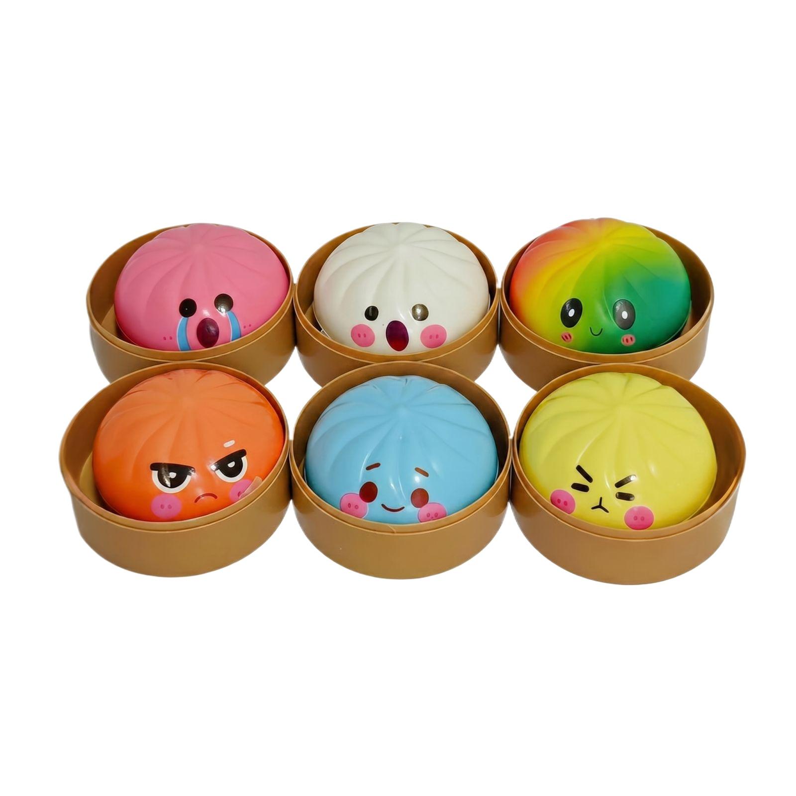 Set of 6 Bun Toys Slow Rising Stress Relief Squeeze Toys with Cute Cartoon Faces for Office Home School Use one size білий
Set of 6 Bun Toys Slow Rising Stress Relief Squeeze Toys with Cute Cartoon Faces for Office Home School Use one size білий
