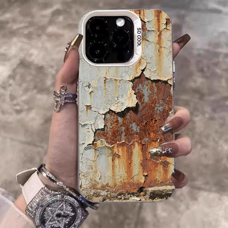 Retro Industrial Style Rusty Electroplate Silver IMD Phone Case For iPhone 17 16 15 14 13 12 11 Pro Max 16E 7 Plus X XS XR Cover iPhone 16E
Retro Industrial Style Rusty Electroplate Silver IMD Phone Case For iPhone 17 16 15 14 13 12 11 Pro Max 16E 7 Plus X XS XR Cover iPhone 16E