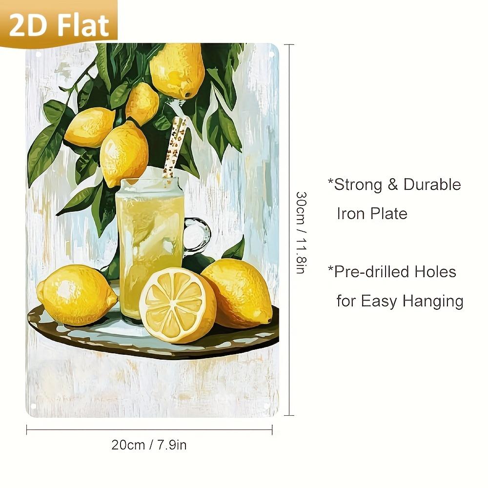 Lemon Juice Pattern Metal Sign Wall Art Vintage Style Home Decor for Kitchen Cafe Restaurant or GardenEasy to Hang Perfect 20x30cm(7.8x11.8inch)
Lemon Juice Pattern Metal Sign Wall Art Vintage Style Home Decor for Kitchen Cafe Restaurant or GardenEasy to Hang Perfect 20x30cm(7.8x11.8inch)