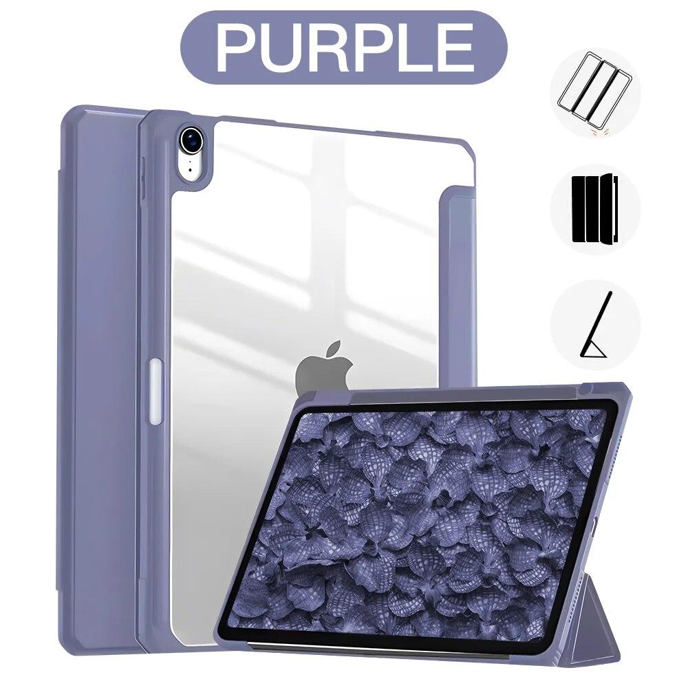 Прозорий чохол для iPad Case для IPad 9th 10th Generation Clear Case Air 5 6th Pro 11 12.9 3 4 5 6th Mini 5 6th PU Silicone Leather Case Pro 11in 2nd 3rd 4th фіолетовий
Прозорий чохол для iPad Case для IPad 9th 10th Generation Clear Case Air 5 6th Pro 11 12.9 3 4 5 6th Mini 5 6th PU Silicone Leather Case Pro 11in 2nd 3rd 4th фіолетовий