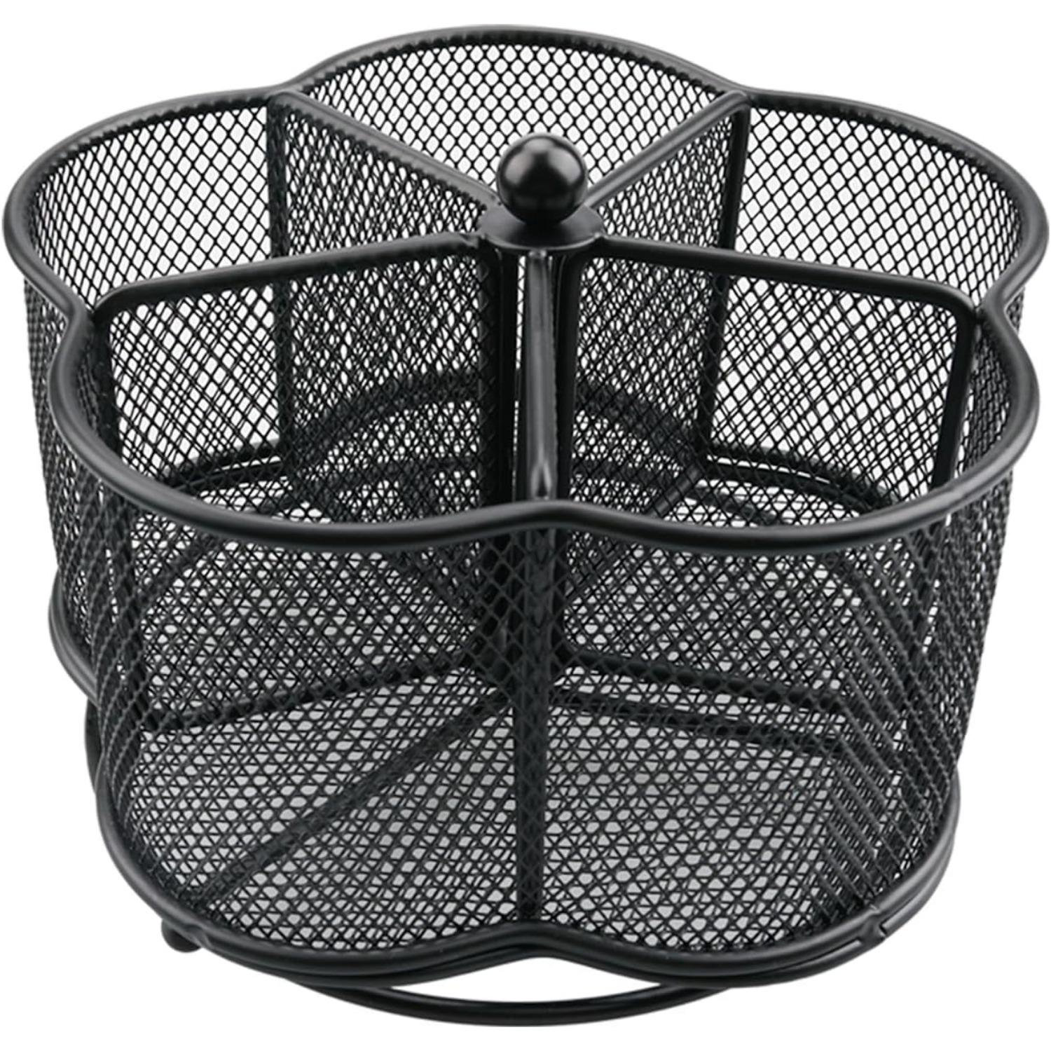 360° Rotating Silverware Utensil Caddy Holder - 5 Compartment Whirling Utensil Holder Kitchen Countertop Organizer for Spoon Fork Flatware Storage C8
360° Rotating Silverware Utensil Caddy Holder - 5 Compartment Whirling Utensil Holder Kitchen Countertop Organizer for Spoon Fork Flatware Storage C8