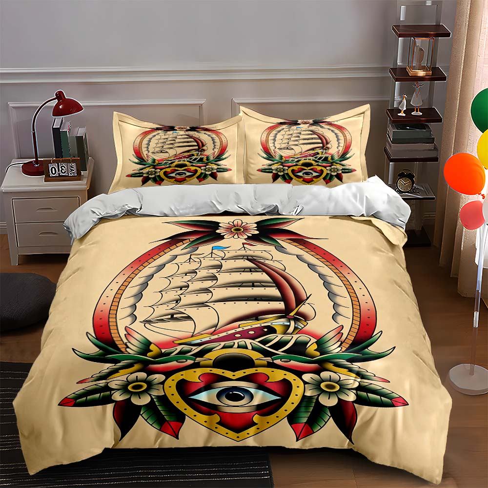 Nautical, floral, colorful. Bedding Duvet cover sets Duvet covers Pillowcases gifts (1 * Duvet Cover 2 * Pillowcases, without duvet insert) 135x200cm
Nautical, floral, colorful. Bedding Duvet cover sets Duvet covers Pillowcases gifts (1 * Duvet Cover 2 * Pillowcases, without duvet insert) 135x200cm