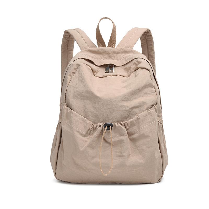 Solid Color Nylon Backpack Large Capacity Casual Simple College Students Unisex Versatile Lightweight Backpack 28*12*24
Solid Color Nylon Backpack Large Capacity Casual Simple College Students Unisex Versatile Lightweight Backpack 28*12*24