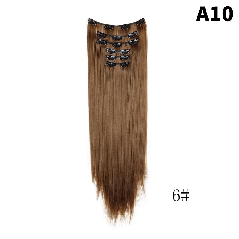 Synthetic Long Straight Hair Clip Hair Extension Piece Naturel 6 Piece Set For Women Multi-Size Daily Headwear Hair Accessories as the picture
Synthetic Long Straight Hair Clip Hair Extension Piece Naturel 6 Piece Set For Women Multi-Size Daily Headwear Hair Accessories as the picture