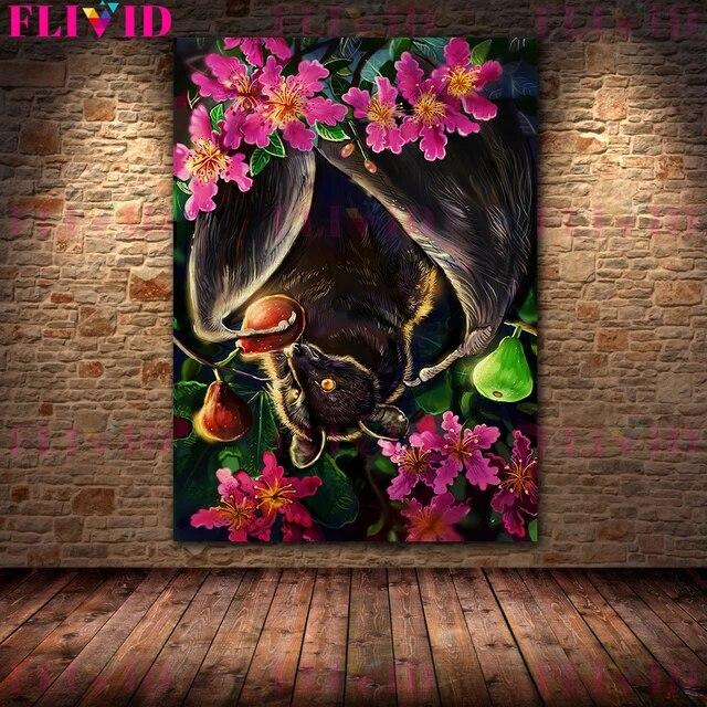 Летучая лисица, крылатый кот ворона, золотой мул-олень, винтажная настенная живопись на холсте, загадочное волшебное существо, художественный постер, декор без рамки 21*30cm
Летучая лисица, крылатый кот ворона, золотой мул-олень, винтажная настенная живопись на холсте, загадочное волшебное существо, художественный постер, декор без рамки 21*30cm