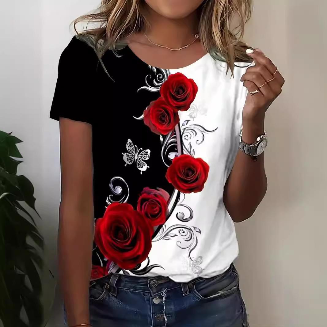 Summer New Product American Plant Theme 3D Printed T-shirt Women s Short Sleeve T-shirt S
Summer New Product American Plant Theme 3D Printed T-shirt Women s Short Sleeve T-shirt S