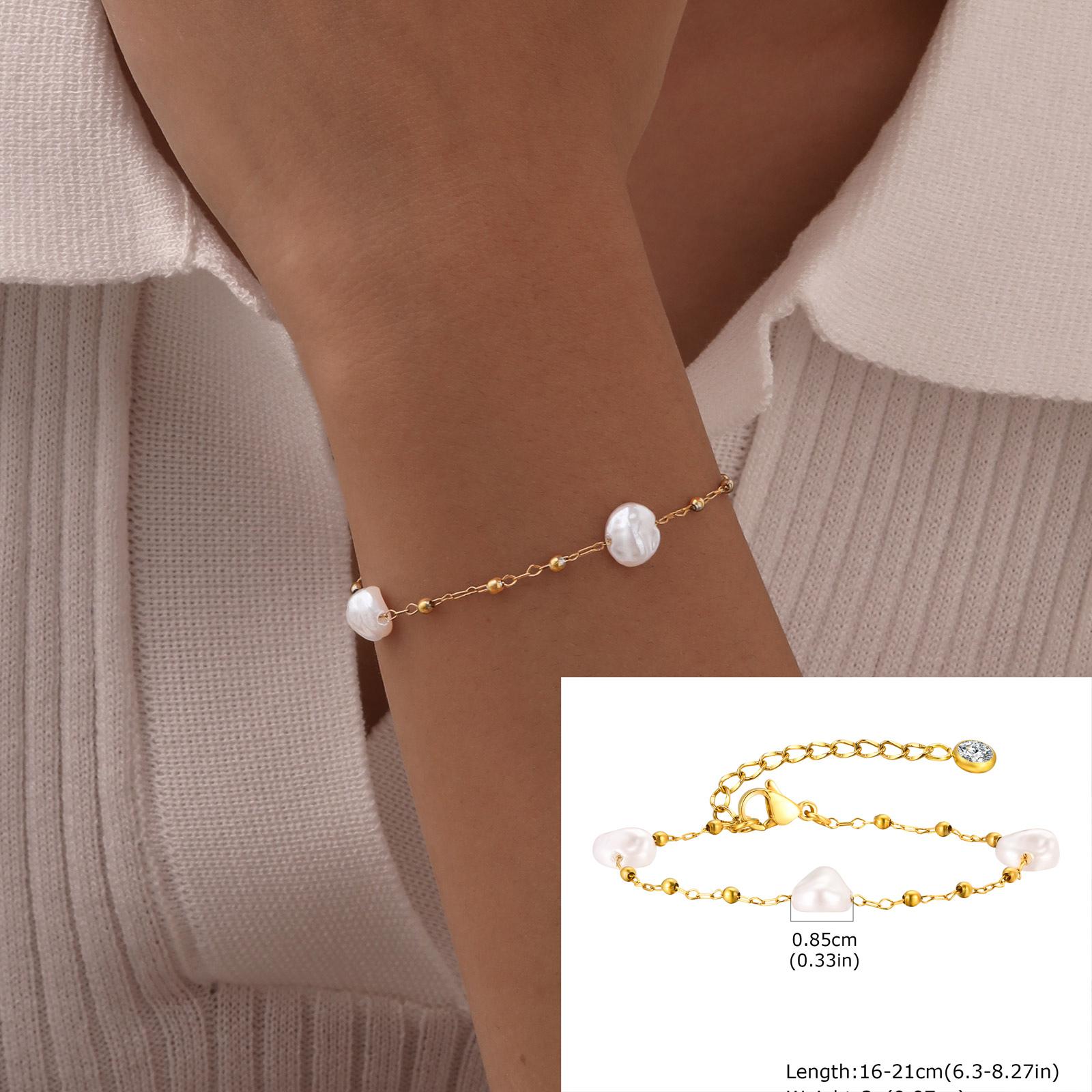 Waterproof Pearl Anklet, Stainless Steel Anklets Beads Link Chain Adjustable, Fashion Jewelry for Women Mom Wife Girlfriend
Waterproof Pearl Anklet, Stainless Steel Anklets Beads Link Chain Adjustable, Fashion Jewelry for Women Mom Wife Girlfriend