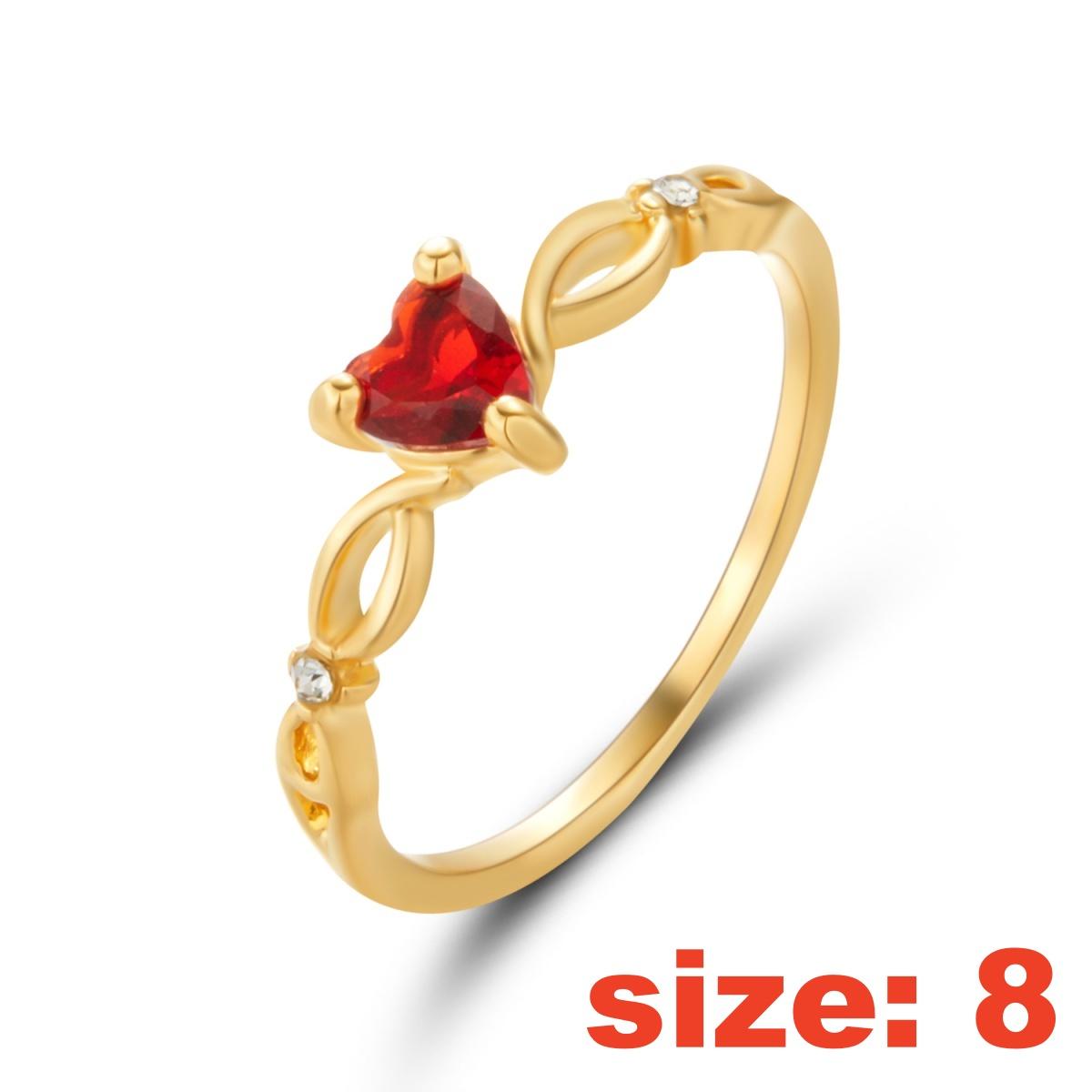 Luxury Exquisite Inlaid Red Zircon Heart Finger Rings For Women Men Temperament Romantic Love Heart Rings Wedding Party Jewelry
Luxury Exquisite Inlaid Red Zircon Heart Finger Rings For Women Men Temperament Romantic Love Heart Rings Wedding Party Jewelry