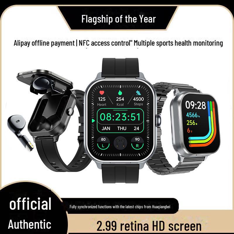 Ультратонкие наушники NFC TWS Bluetooth и умные часы для мужчин - многофункциональный спортивный дизайн
Ультратонкие наушники NFC TWS Bluetooth и умные часы для мужчин - многофункциональный спортивный дизайн
