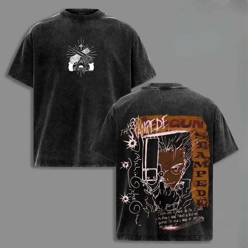 Trigun Vash the Stampede Printed Tee Men Women Retro Washed T-shirts Cotton T Shirt Casual Loose Clothing Harajuku Male Tshirt S чёрный
Trigun Vash the Stampede Printed Tee Men Women Retro Washed T-shirts Cotton T Shirt Casual Loose Clothing Harajuku Male Tshirt S чёрный
