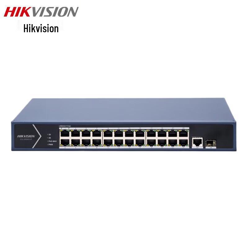 Hikvision 24-Port Gigabit PoE Switch CN plug (adapter included)
Hikvision 24-Port Gigabit PoE Switch CN plug (adapter included)