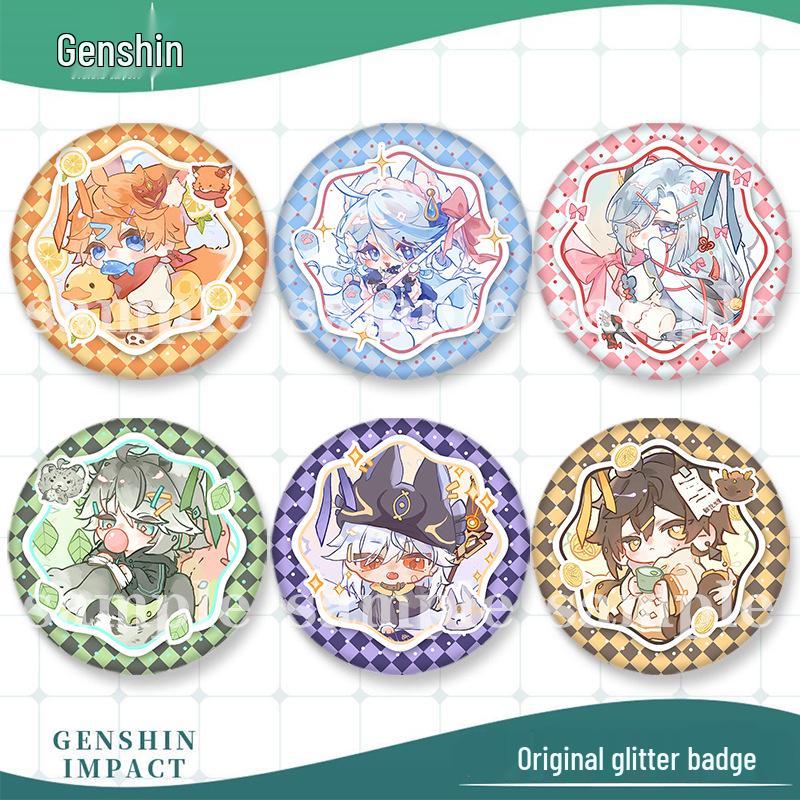 Металлические значки Genshin Impact Q-версии: Тигнари, Скарамучча, Фурина, Кавех, Чжунли Набор брошей 58mm (Silver Glitter Film)
Металлические значки Genshin Impact Q-версии: Тигнари, Скарамучча, Фурина, Кавех, Чжунли Набор брошей 58mm (Silver Glitter Film)