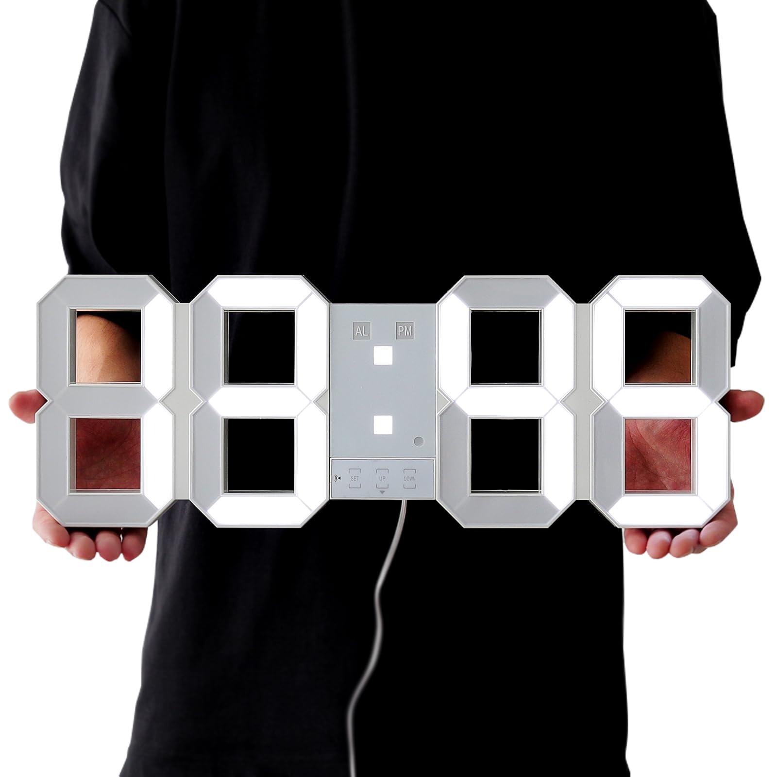 Digital Wall Clock TriClock BIG Large Suitable for Nursing Care and Hospitals - Size, Homes, Facilities, білий
Digital Wall Clock TriClock BIG Large Suitable for Nursing Care and Hospitals - Size, Homes, Facilities, білий
