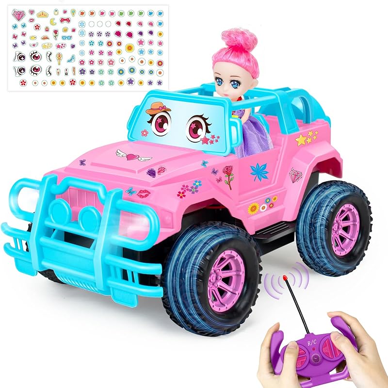 Hymaz radio controlled car For children car toys electric RC car remote control car kids toys with sticker with headlight stunt car For beginners girl
Hymaz radio controlled car For children car toys electric RC car remote control car kids toys with sticker with headlight stunt car For beginners girl
