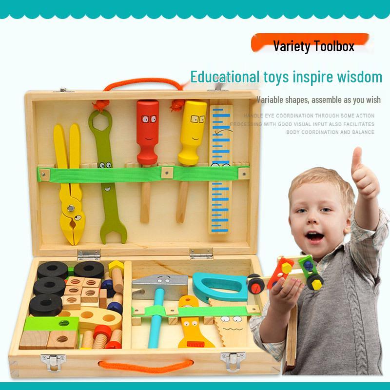 Portable Wooden Children s Toolbox Set: Multifunctional Educational Role-Play and Disassembly Toy with Nuts панели инструментов
Portable Wooden Children s Toolbox Set: Multifunctional Educational Role-Play and Disassembly Toy with Nuts панели инструментов