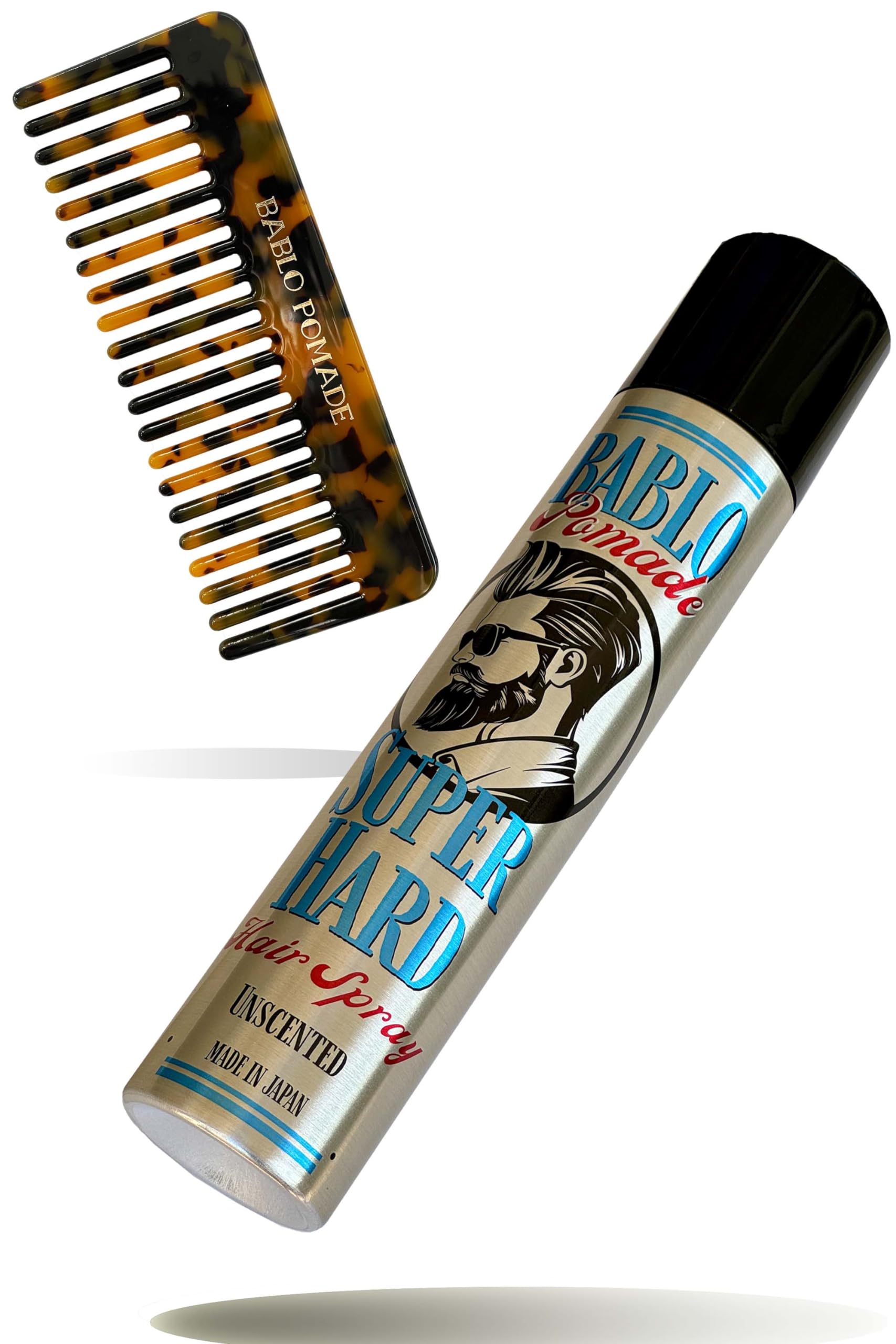BABLO POMADE Men s Hard Hairspray, Grease Comb with Tortoiseshell Handle, Fragrance-Free
BABLO POMADE Men s Hard Hairspray, Grease Comb with Tortoiseshell Handle, Fragrance-Free