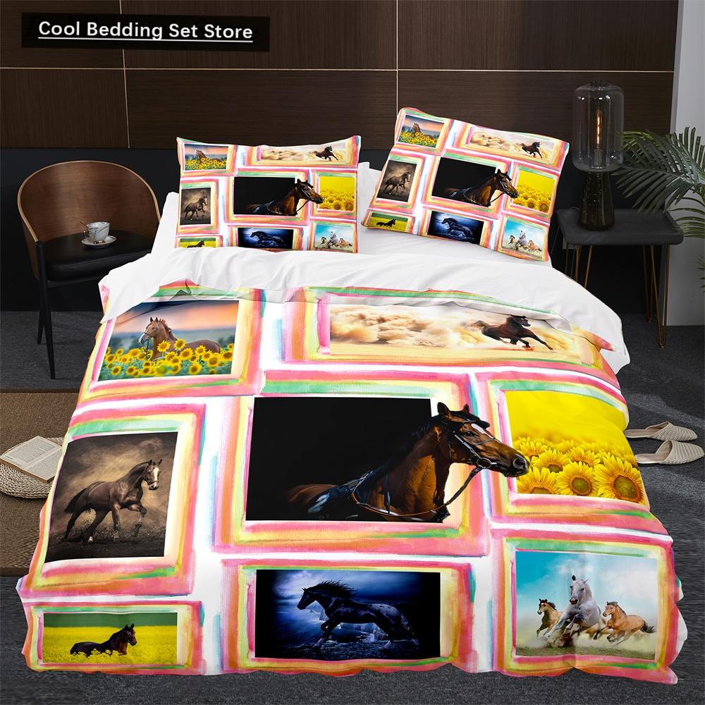 3D Horse Duvet Cover King Queen Size White Running Horses Pattern Bedding Set for Kids Teens Adults Wild Animal Soft Quilt Cover EU single(135x200cm)
3D Horse Duvet Cover King Queen Size White Running Horses Pattern Bedding Set for Kids Teens Adults Wild Animal Soft Quilt Cover EU single(135x200cm)