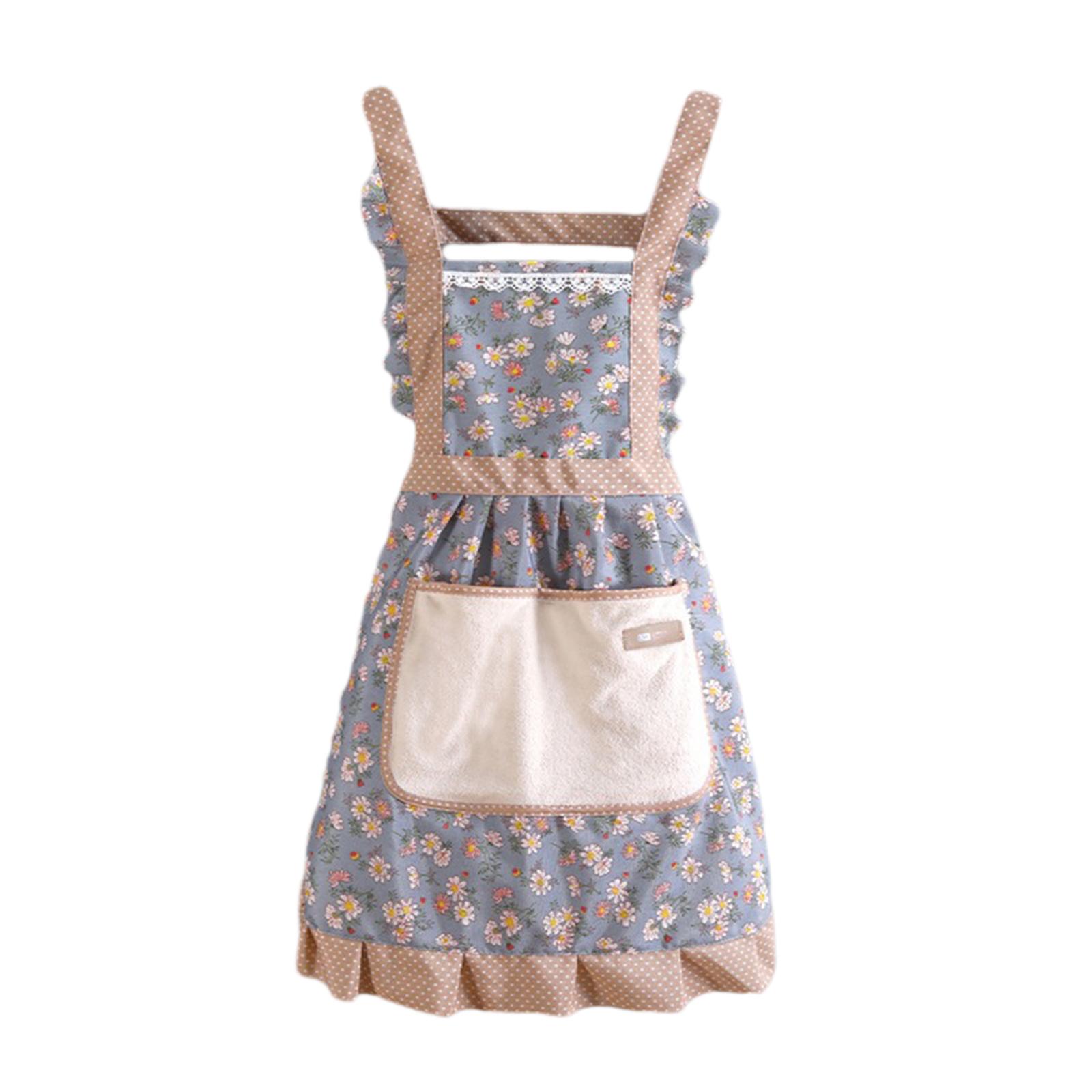 Пасха Домашний Рабочий Регулируемый Фартук Цветочный Принт Торт Кухня Кулинария Женщины Девочки Фартуки с Карманом