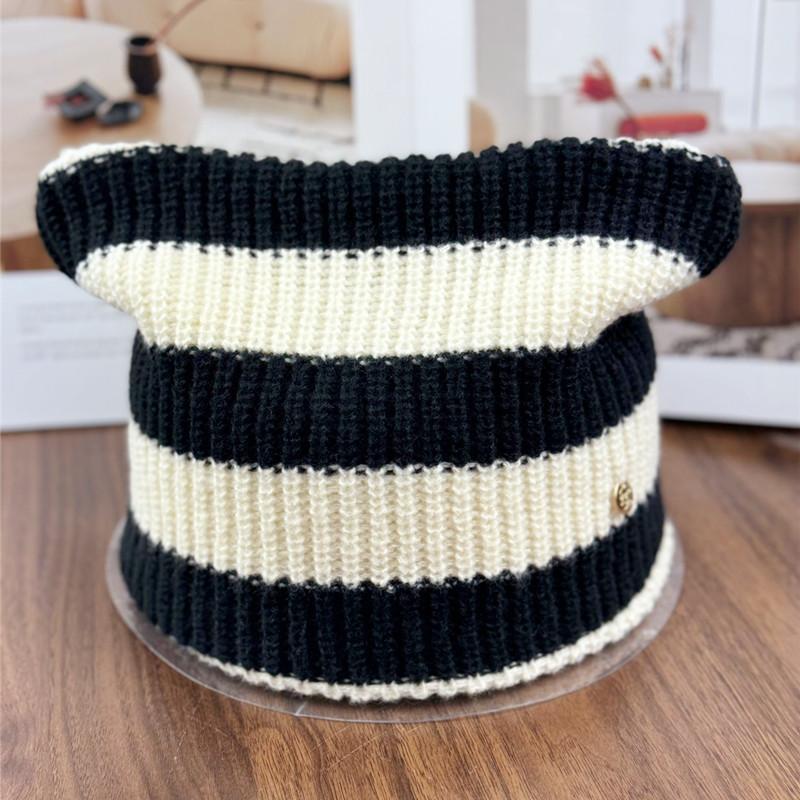 Cute kitten ears knitted striped wool hat women s autumn and winter versatile warm hat sweet pullover hat tide Adult average size elastic
Cute kitten ears knitted striped wool hat women s autumn and winter versatile warm hat sweet pullover hat tide Adult average size elastic