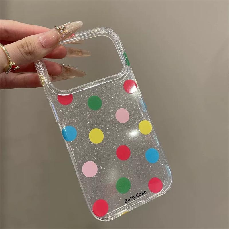 3D Glitter Rainbow Polka Dots Case for iPhone 15pro/16pro/17pro 14 iPhone 6.1 inch
3D Glitter Rainbow Polka Dots Case for iPhone 15pro/16pro/17pro 14 iPhone 6.1 inch