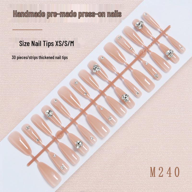 High-End Summer Almond Nail Art Rhinestone Stickers: 30 Handmade Pre-Made Wearable Tips
High-End Summer Almond Nail Art Rhinestone Stickers: 30 Handmade Pre-Made Wearable Tips