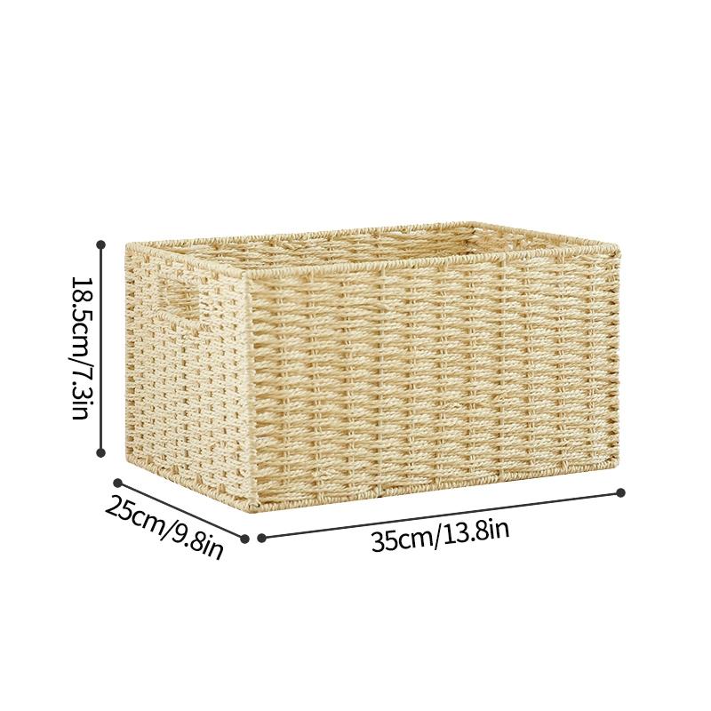 Woven Storage Basket Large Sundries Snack Toy Organizer Basket Wardrobe Closet Organzier Clothes Storage Box Home Organization
Woven Storage Basket Large Sundries Snack Toy Organizer Basket Wardrobe Closet Organzier Clothes Storage Box Home Organization