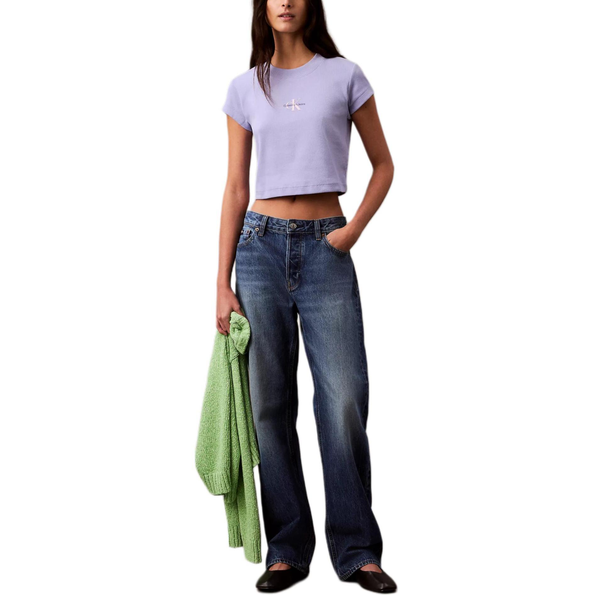 Calvin Klein Soft Breathable Fitted Round Neck Short Sleeve T-Shirt Women Tops Lavender 47AB802-540 M
Calvin Klein Soft Breathable Fitted Round Neck Short Sleeve T-Shirt Women Tops Lavender 47AB802-540 M
