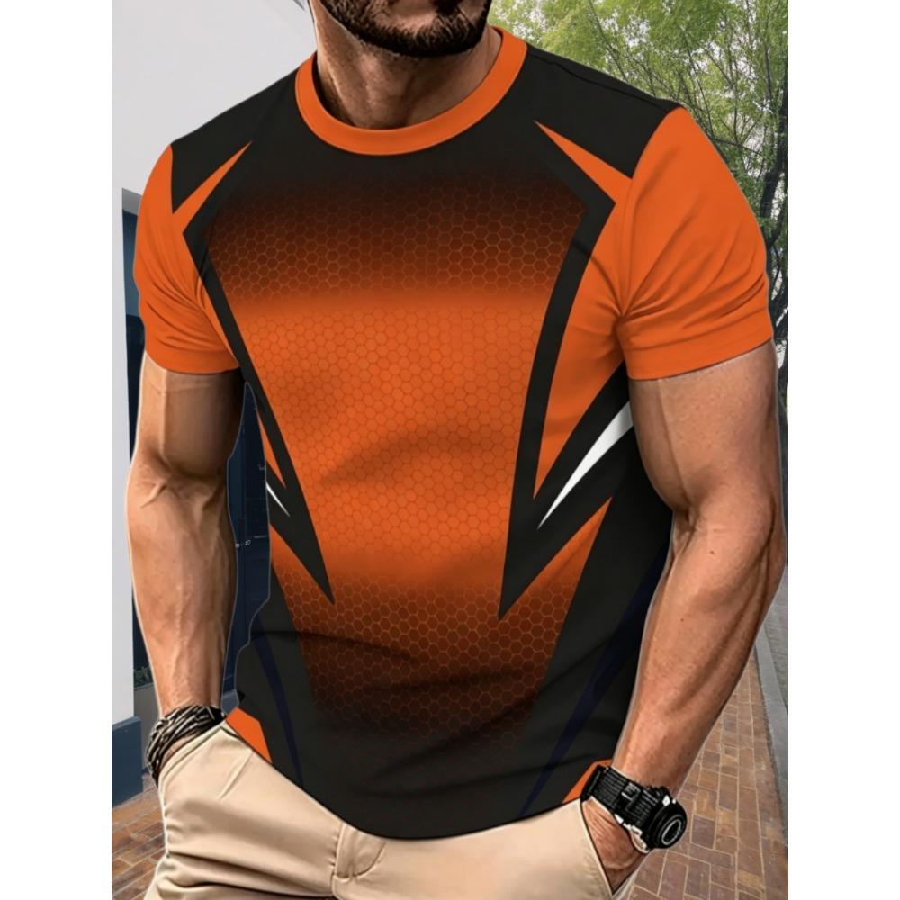 Men s 3D printed T-shirt with round neck and short sleeves 2XS
Men s 3D printed T-shirt with round neck and short sleeves 2XS