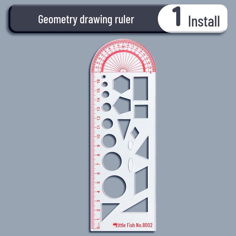 Multi-Functional Geometric Ruler: Adjustable Function, Protractor, Circle Drawing for Junior/Senior High School Students, Hand-Drawn Newspaper Tool. No specific size
Multi-Functional Geometric Ruler: Adjustable Function, Protractor, Circle Drawing for Junior/Senior High School Students, Hand-Drawn Newspaper Tool. No specific size