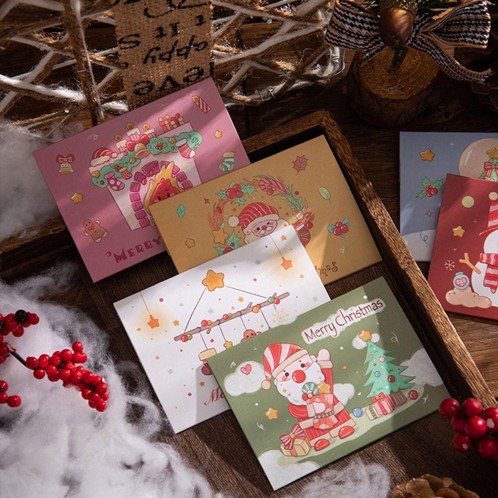 10pcs Invitation Happy New Year Cards Handwriting Blank Paper Cards Message Card Merry Christmas
10pcs Invitation Happy New Year Cards Handwriting Blank Paper Cards Message Card Merry Christmas